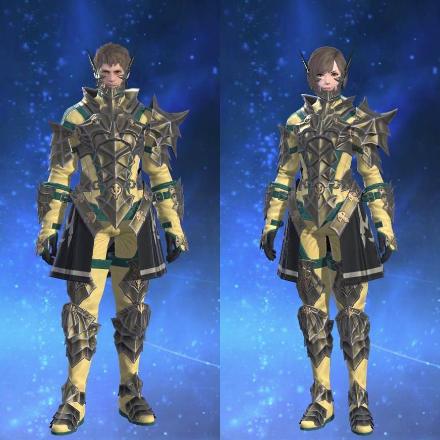 Titanium Mail of Striking's gearset image.
