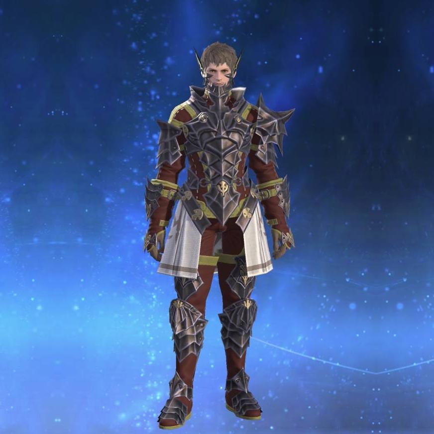 Titanium Mail of Maiming's gearset image male.