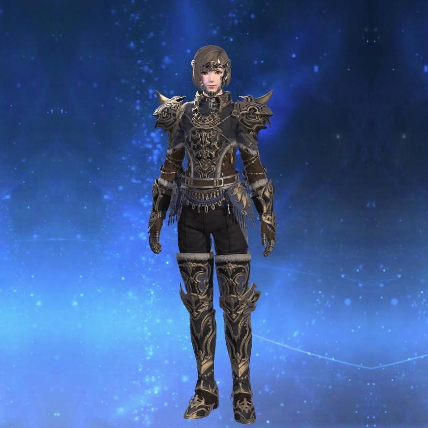 Titanium Mail of Fending's gearset image female.