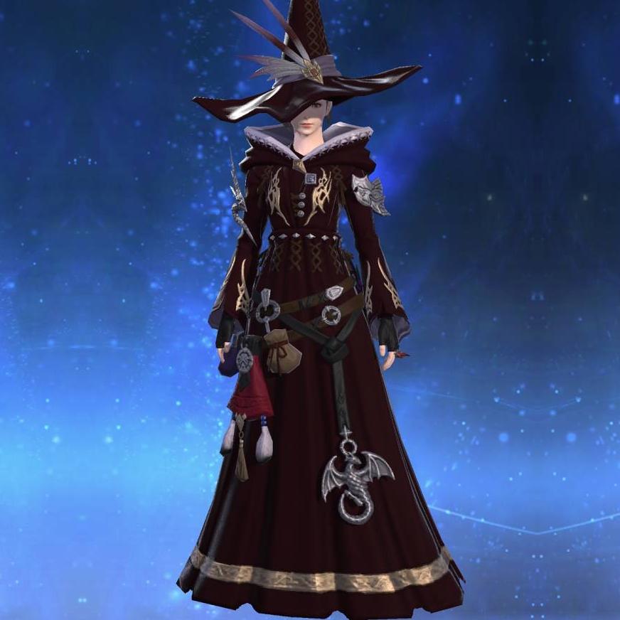 Dravanian Robe of Casting's gearset image female.
