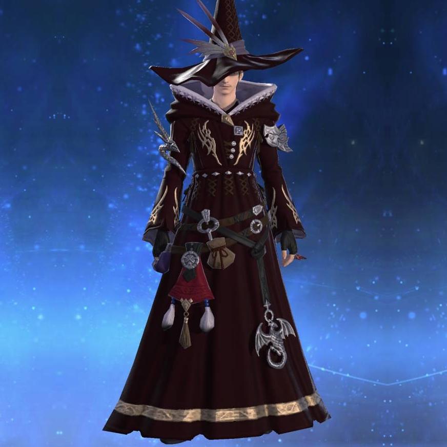 Dravanian Robe of Casting's gearset image male.