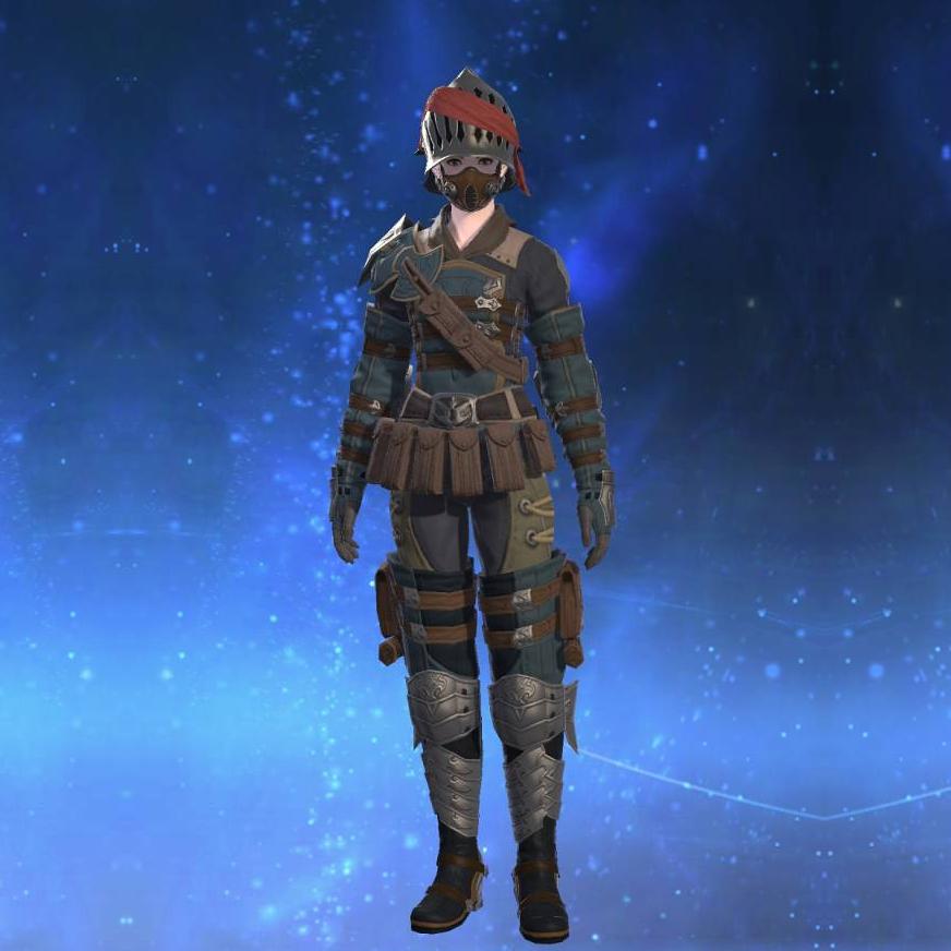 Heavy Filibuster's Gambison of Maiming's gearset image female.