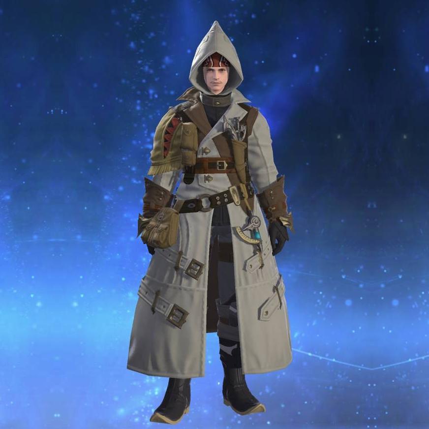 Filibuster's Coat of Healing's gearset image male.