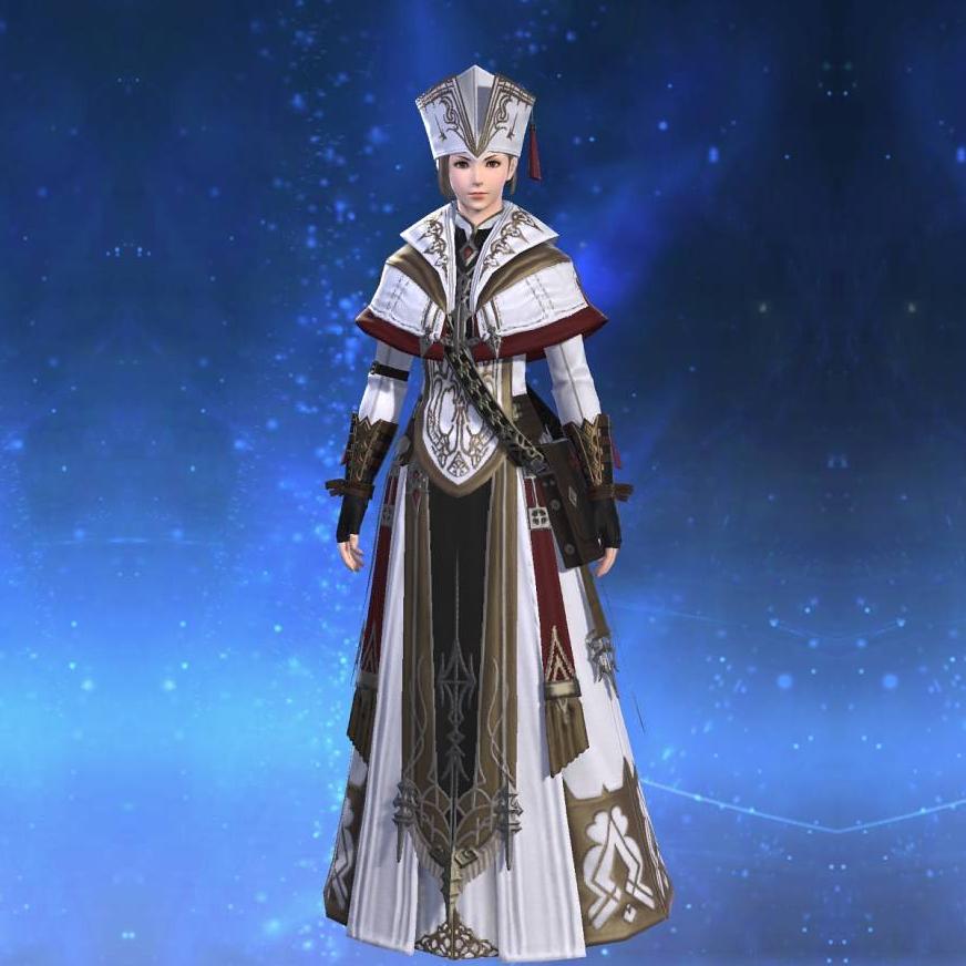 Halonic Priest's Alb's gearset image female.