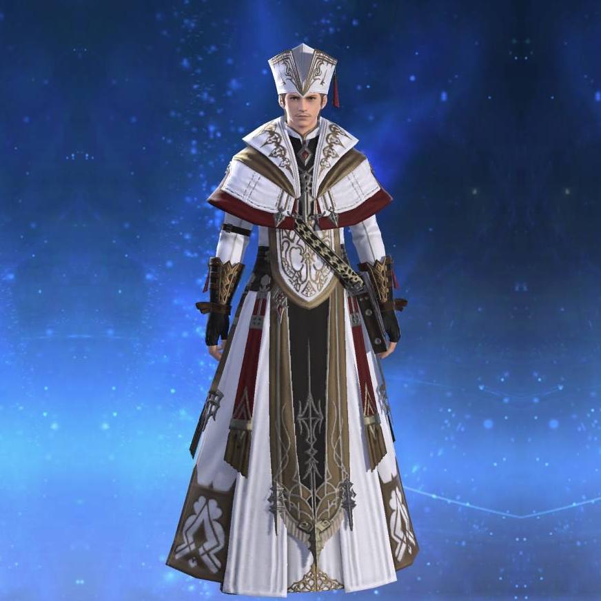 Halonic Priest's Alb's gearset image male.