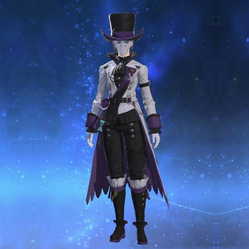 Plague Doctor's Coat's gearset image female.