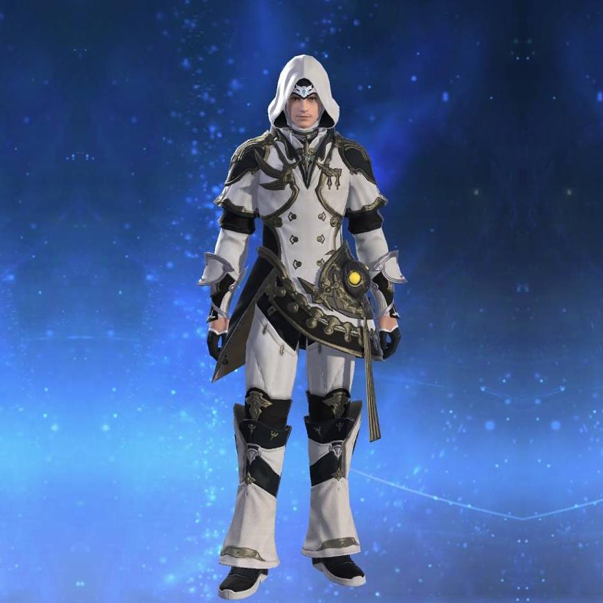 Prototype Alexandrian Jacket of Healing's gearset image male.