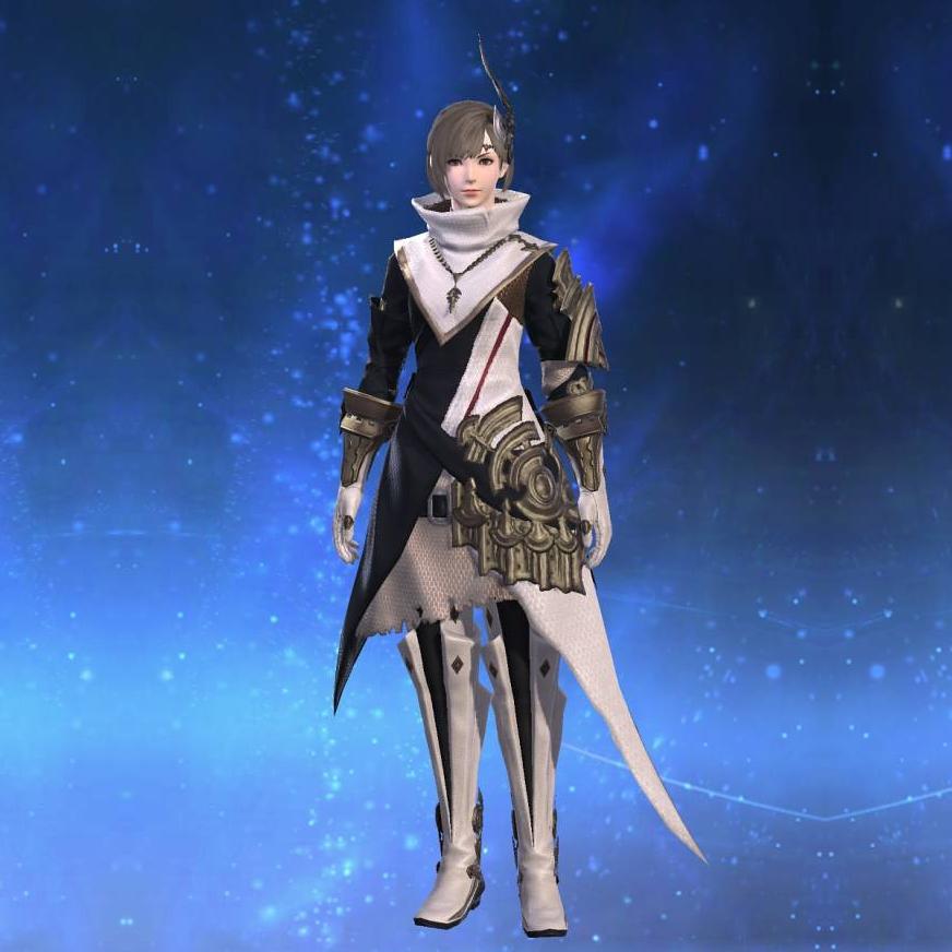 Prototype Midan Coat of Healing's gearset image female.
