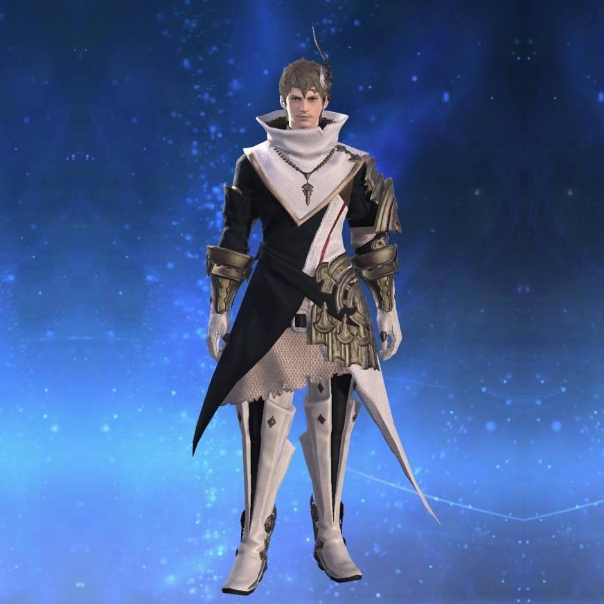 Prototype Midan Coat of Healing's gearset image male.