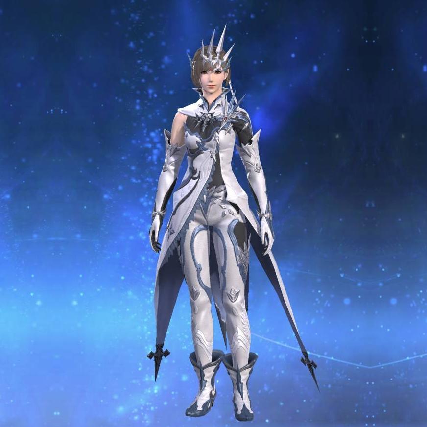 Augmented Hailstorm Coat of Healing's gearset image female.