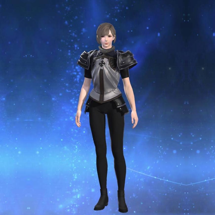 Ornate Heavy Metal Cuirass of Maiming's gearset image female.