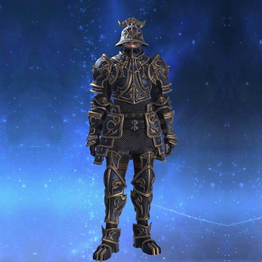 Mythrite Hauberk of Fending's gearset image male.