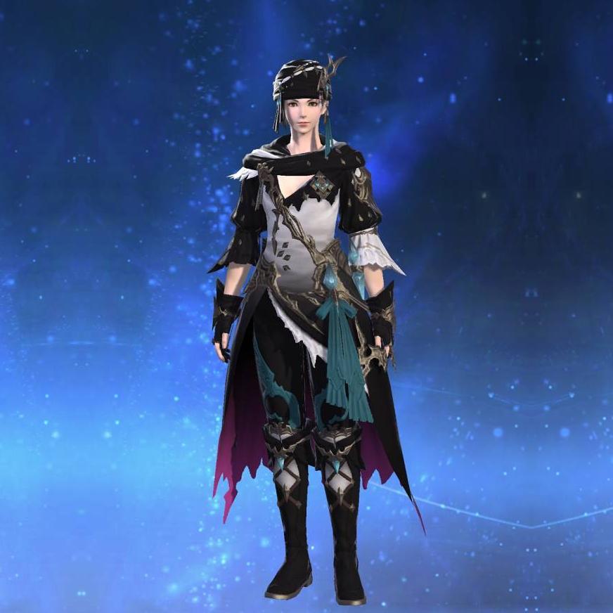 Yafaemi Tabard of Aiming's gearset image female.
