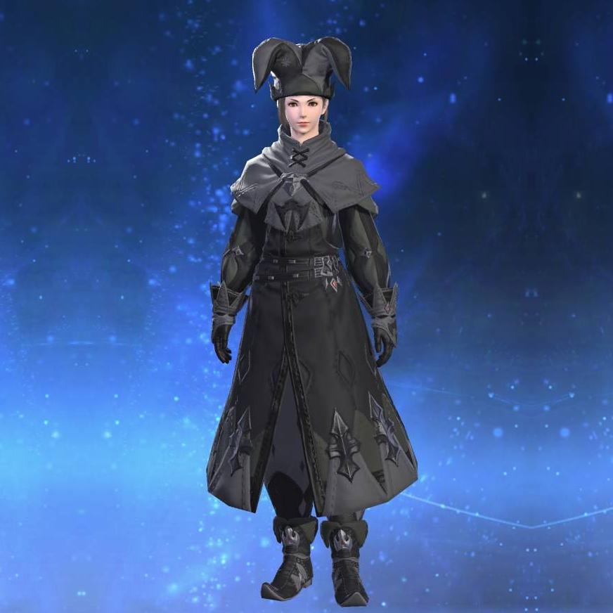 Rainbow Robe of Casting's gearset image female.