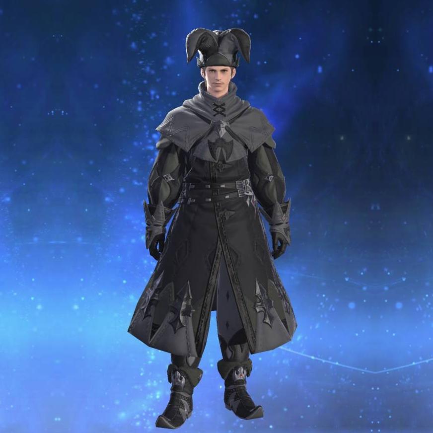 Rainbow Robe of Casting's gearset image male.
