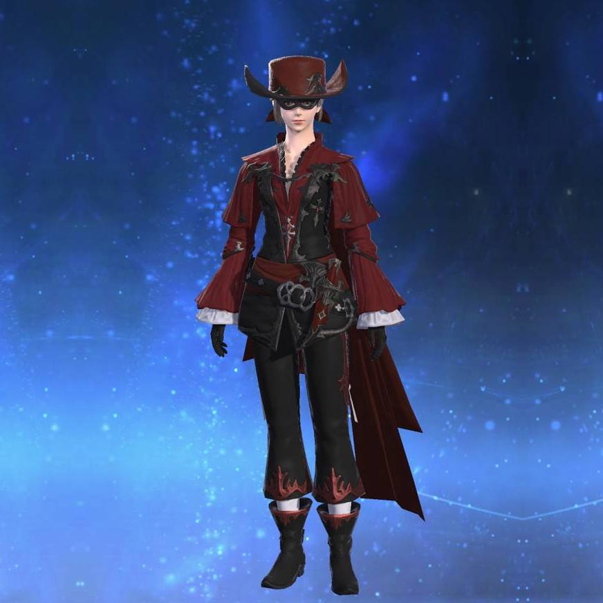 Coat of the Red Thief's gearset image female.