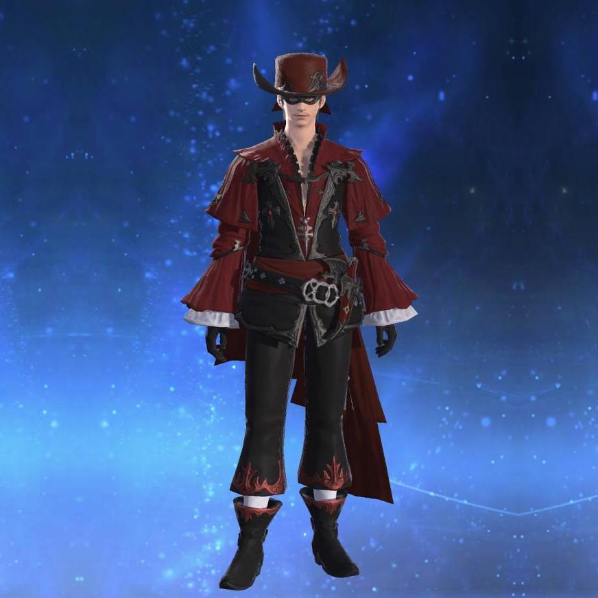 Coat of the Red Thief's gearset image male.