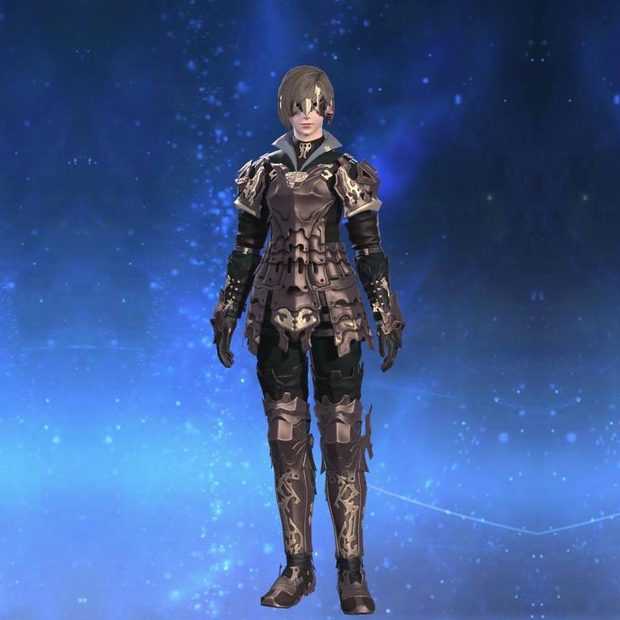 Replica Allagan Cuirass of Striking's gearset image female.