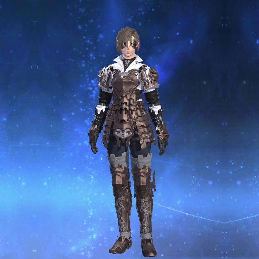 Replica Allagan Cuirass of Maiming's gearset image female.