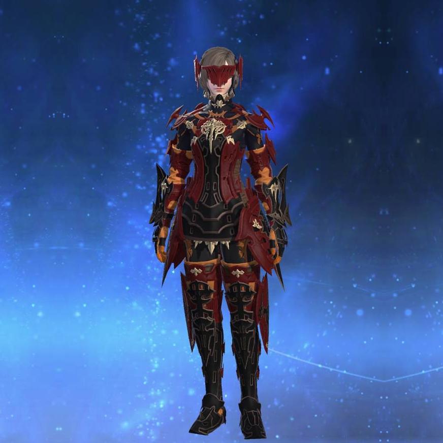 Replica High Allagan Cuirass of Striking's gearset image female.