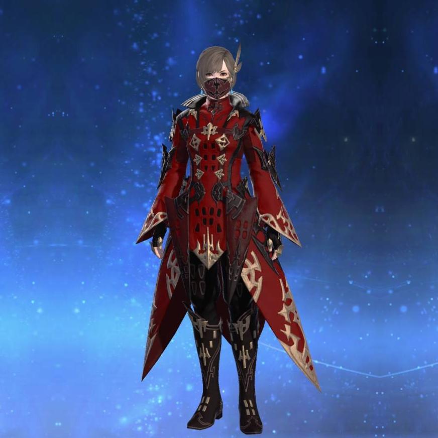 Replica High Allagan Coat of Aiming's gearset image female.