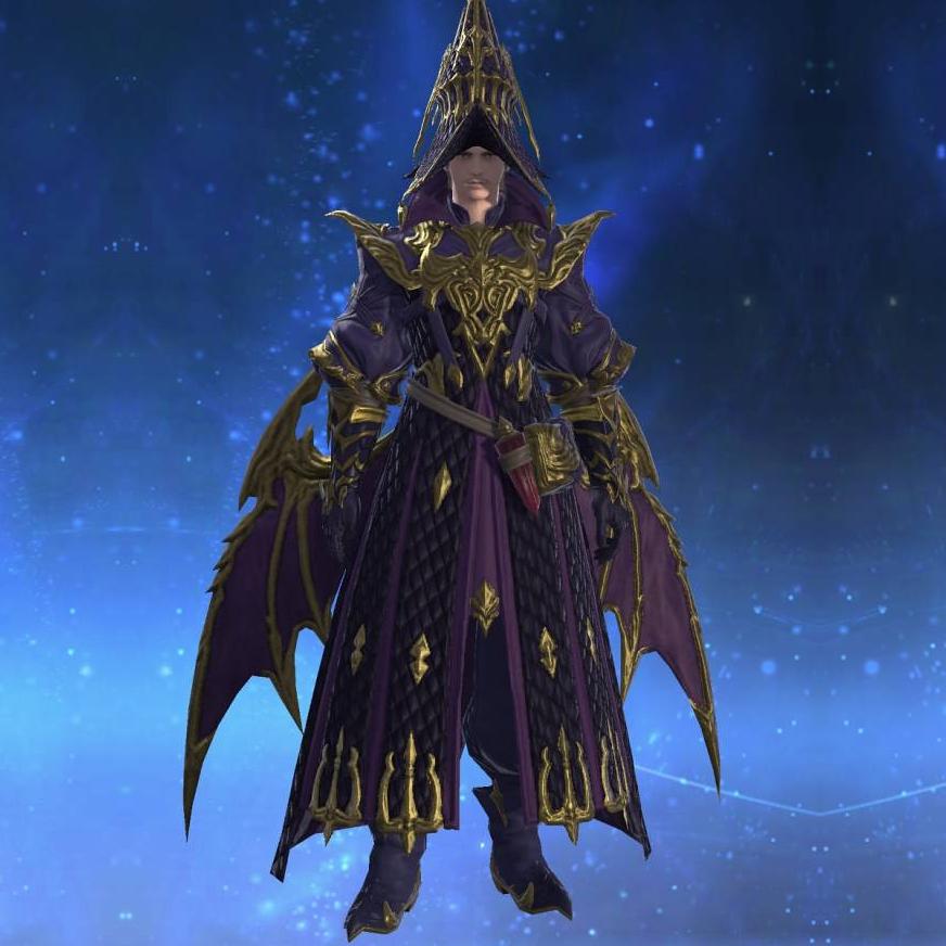 Replica Dreadwyrm Robe of Casting's gearset image male.