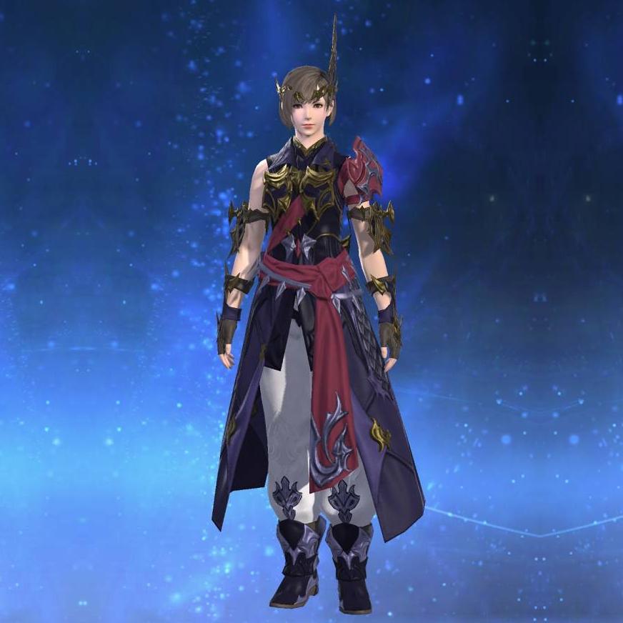 Replica Dreadwyrm Cyclas of Striking's gearset image female.