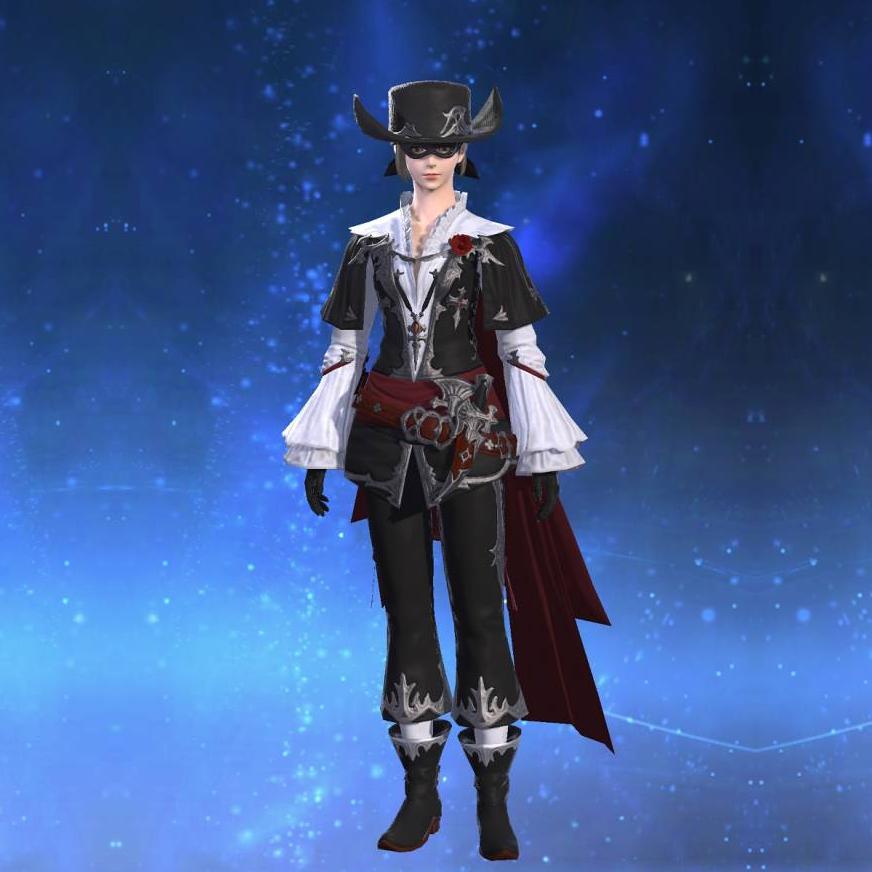 Coat of the Lost Thief's gearset image female.