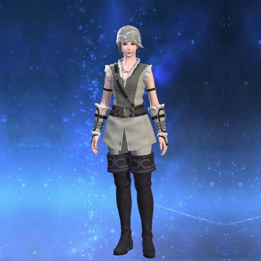 Valerian Smuggler's Gilet's gearset image female.
