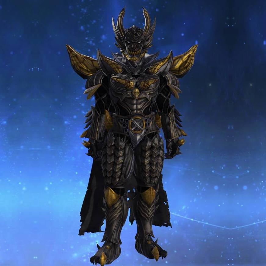 The Body of Pressing Darkness's gearset image male.