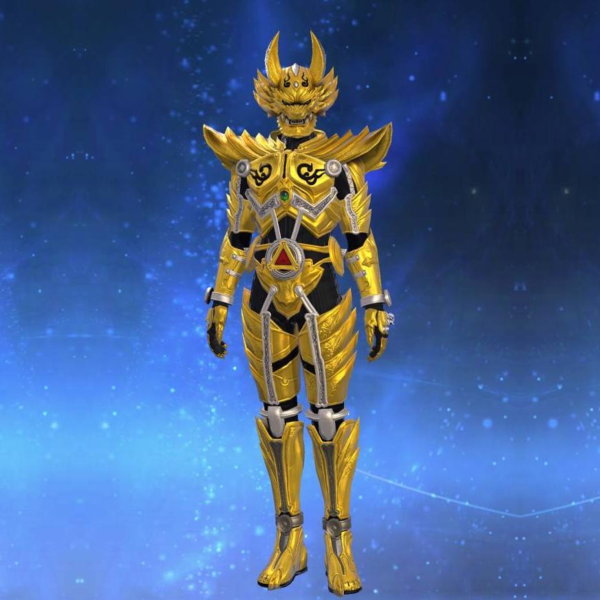 The Body of the Golden Wolf's gearset image female.