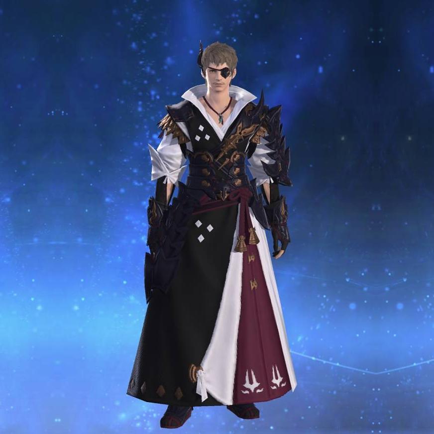 阿修羅装束【弓士】's gearset image male.