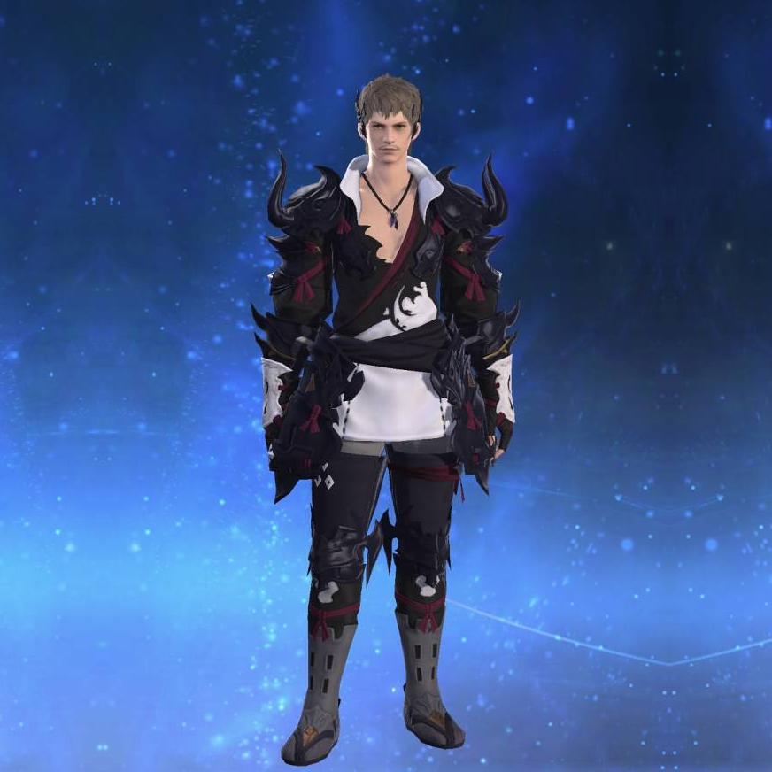 阿修羅装束【槍士】's gearset image male.