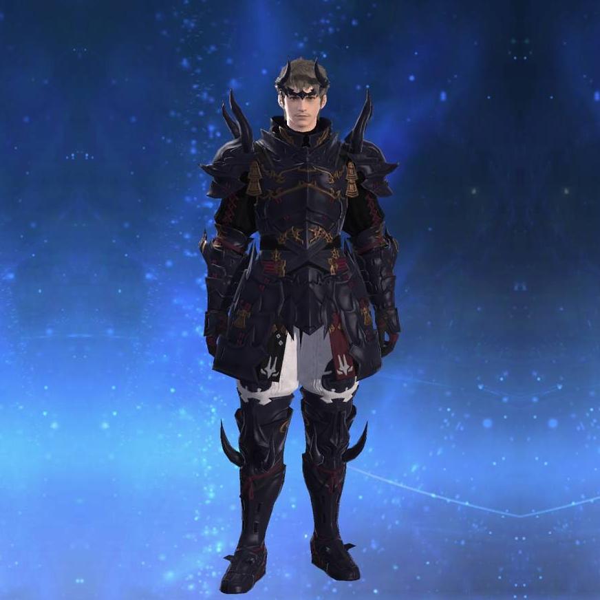 阿修羅装束【武士】's gearset image male.