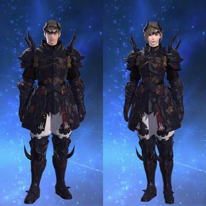 阿修羅装束【武士】's gearset image.
