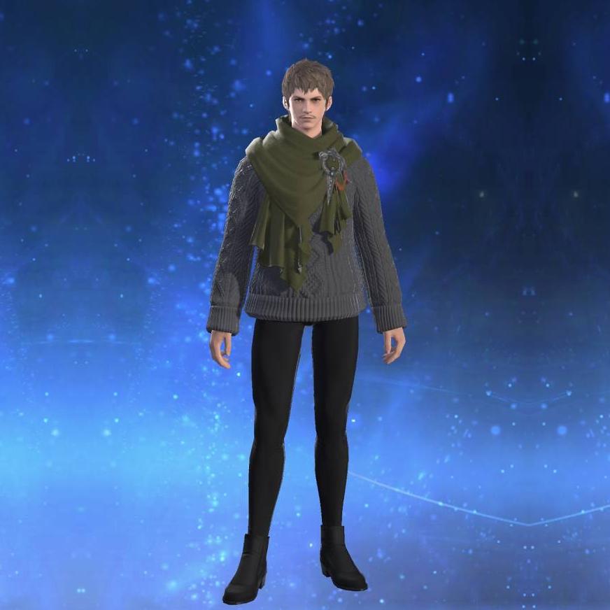 Adventuring Sweater's gearset image male.