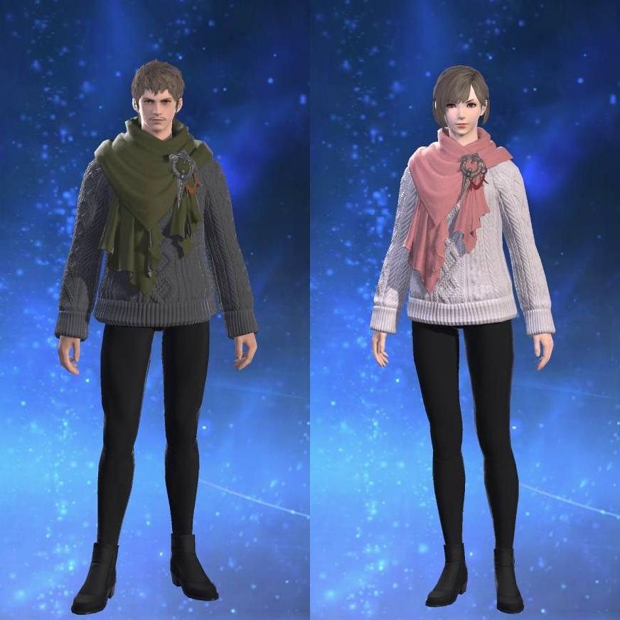 Adventuring Sweater's gearset image.