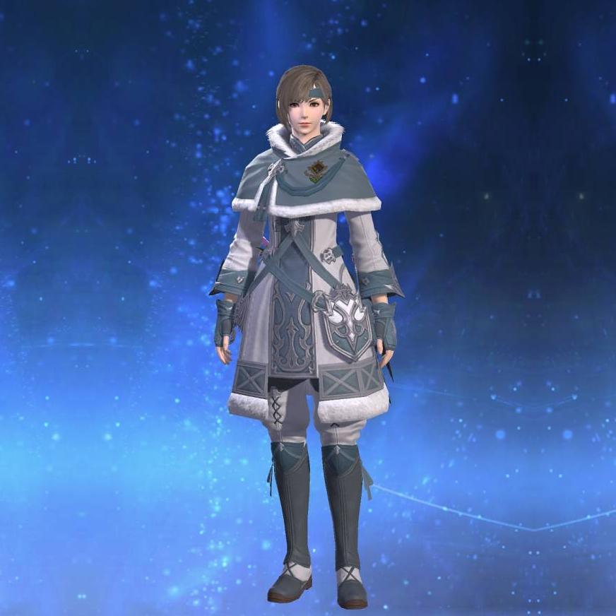 Alliance Coat of Healing's gearset image female.