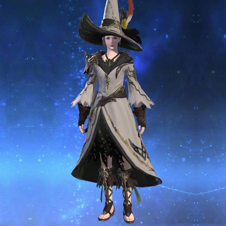 Indigo Ramie Robe of Casting's gearset image female.
