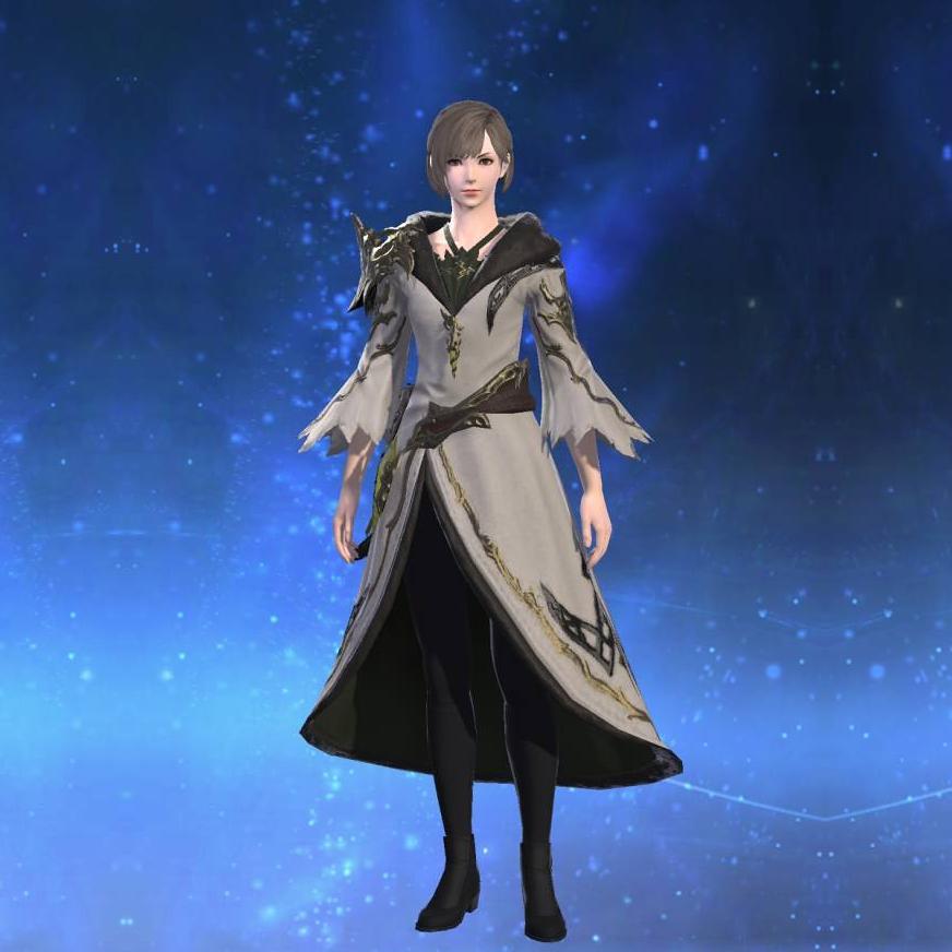 Ornate Indigo Ramie Robe of Casting's gearset image female.