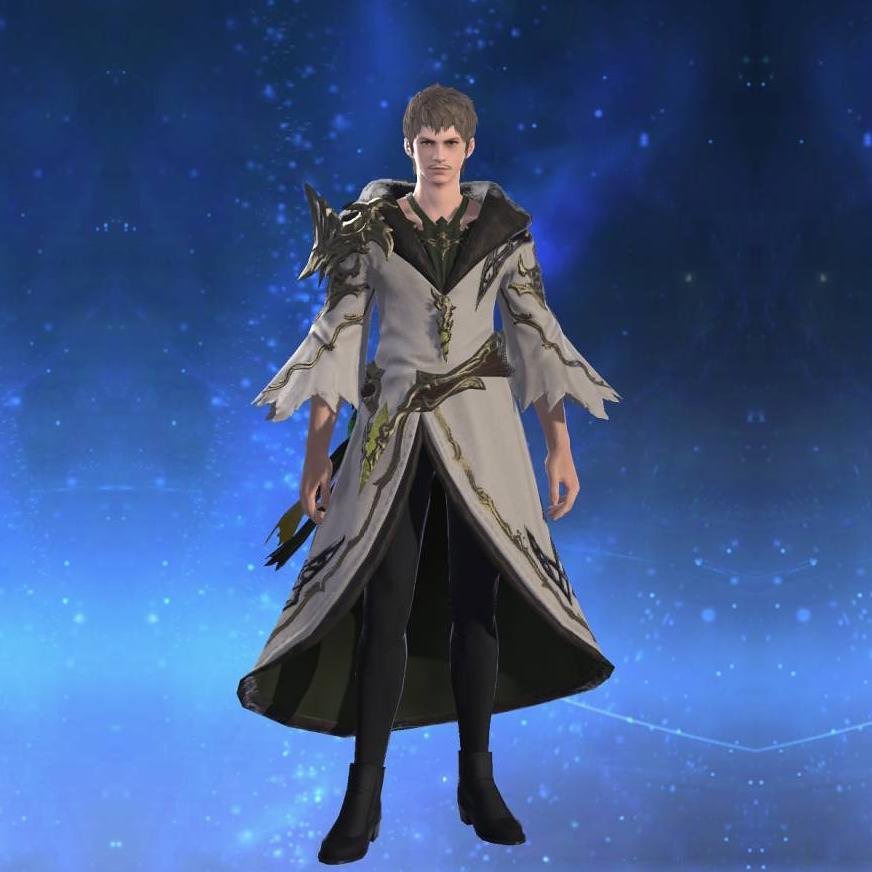 Ornate Indigo Ramie Robe of Casting's gearset image male.