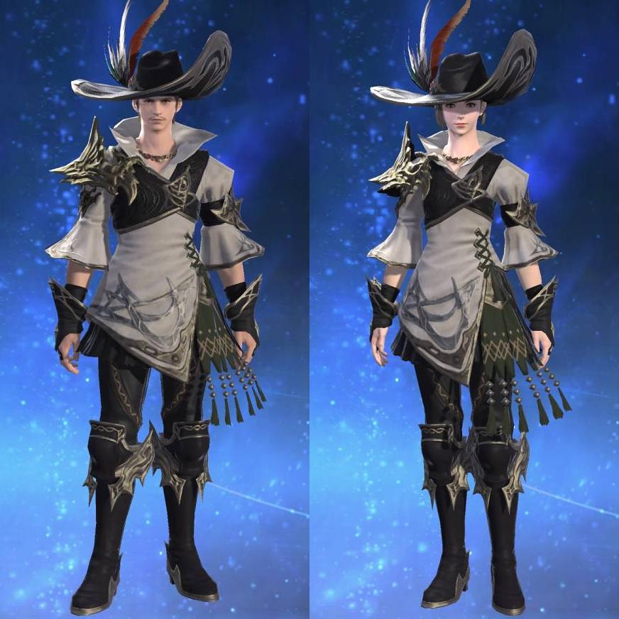 Indigo Ramie Tabard of Aiming's gearset image.