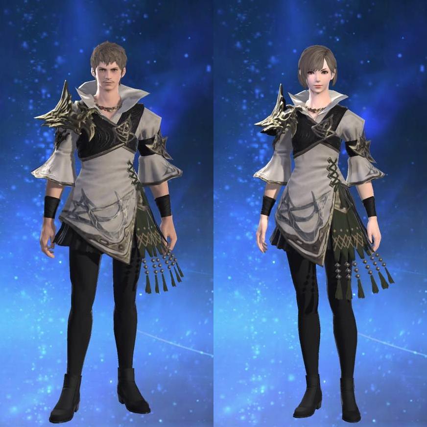 Ornate Indigo Ramie Tabard of Aiming's gearset image.