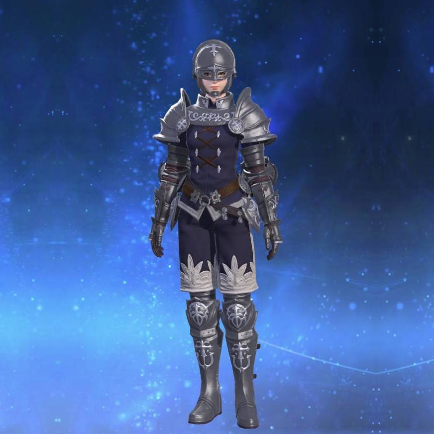 Ivalician Ark Knight's Surcoat's gearset image female.
