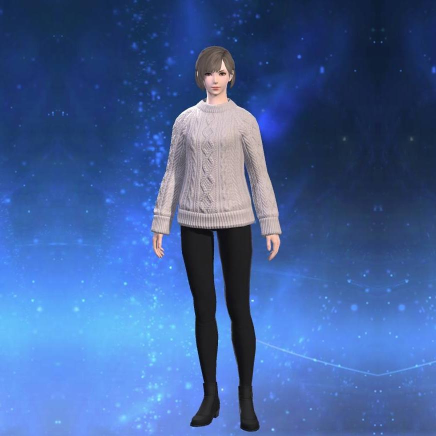 Winter Sweater's gearset image female.
