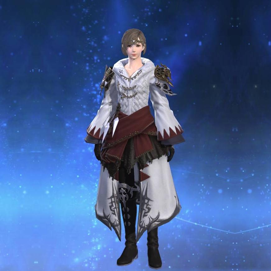 Carborundum Robe of Healing's gearset image female.