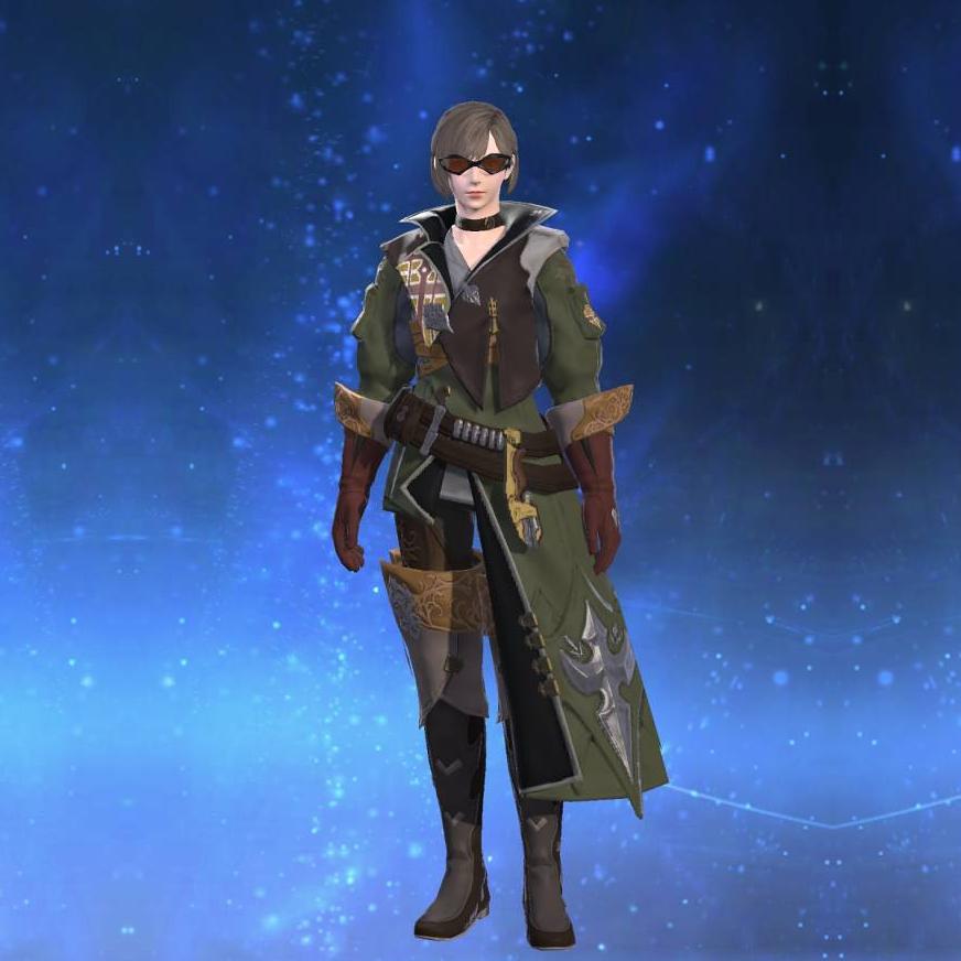 Anemos Gunner's Coat's gearset image female.