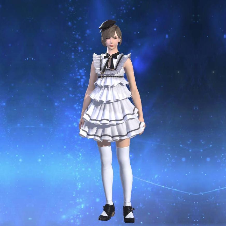 Quaintrelle's Ruffled Dress's gearset image female.
