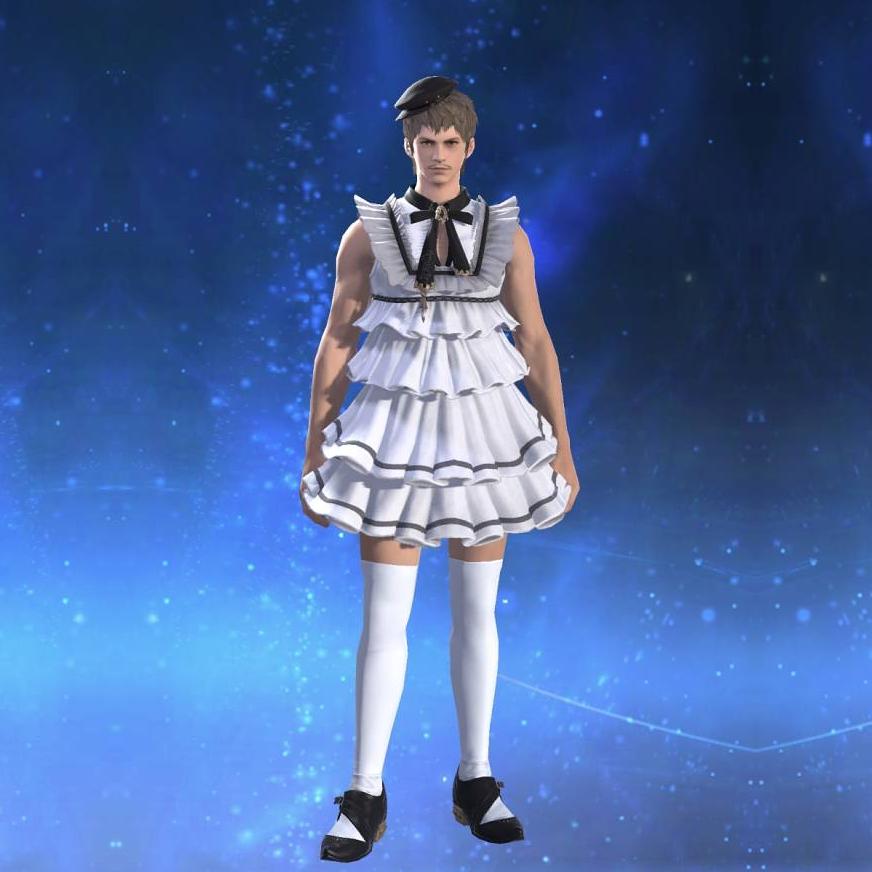 Quaintrelle's Ruffled Dress's gearset image male.