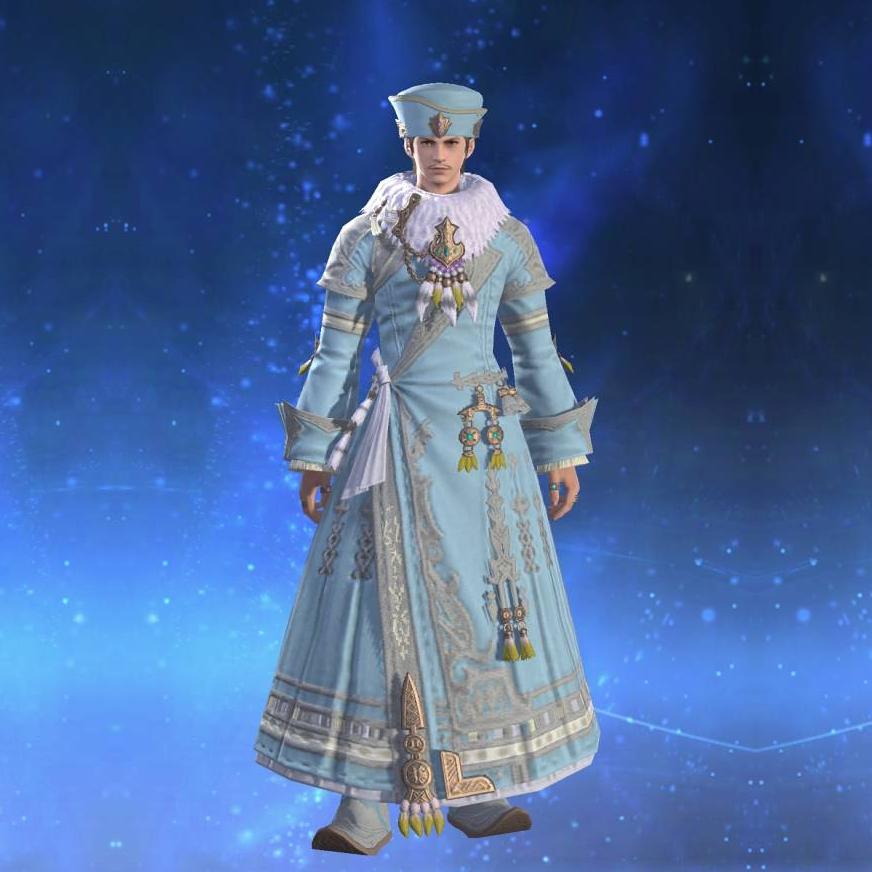 Kudzu Robe of Crafting's gearset image male.